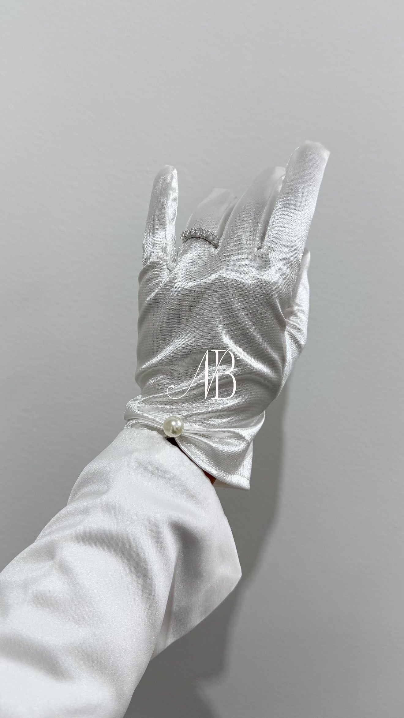 Gants de cérémonie en satin - Saline