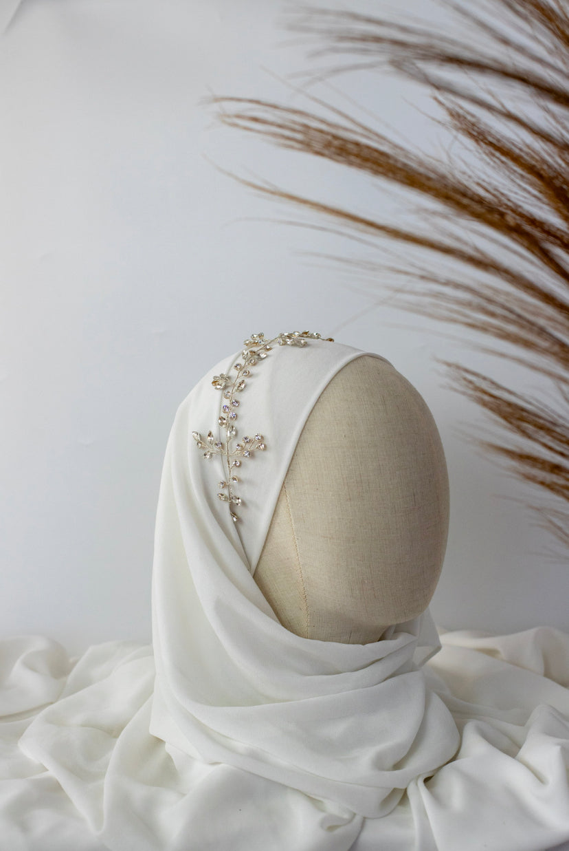 Bijoux de tête, motif feuillage