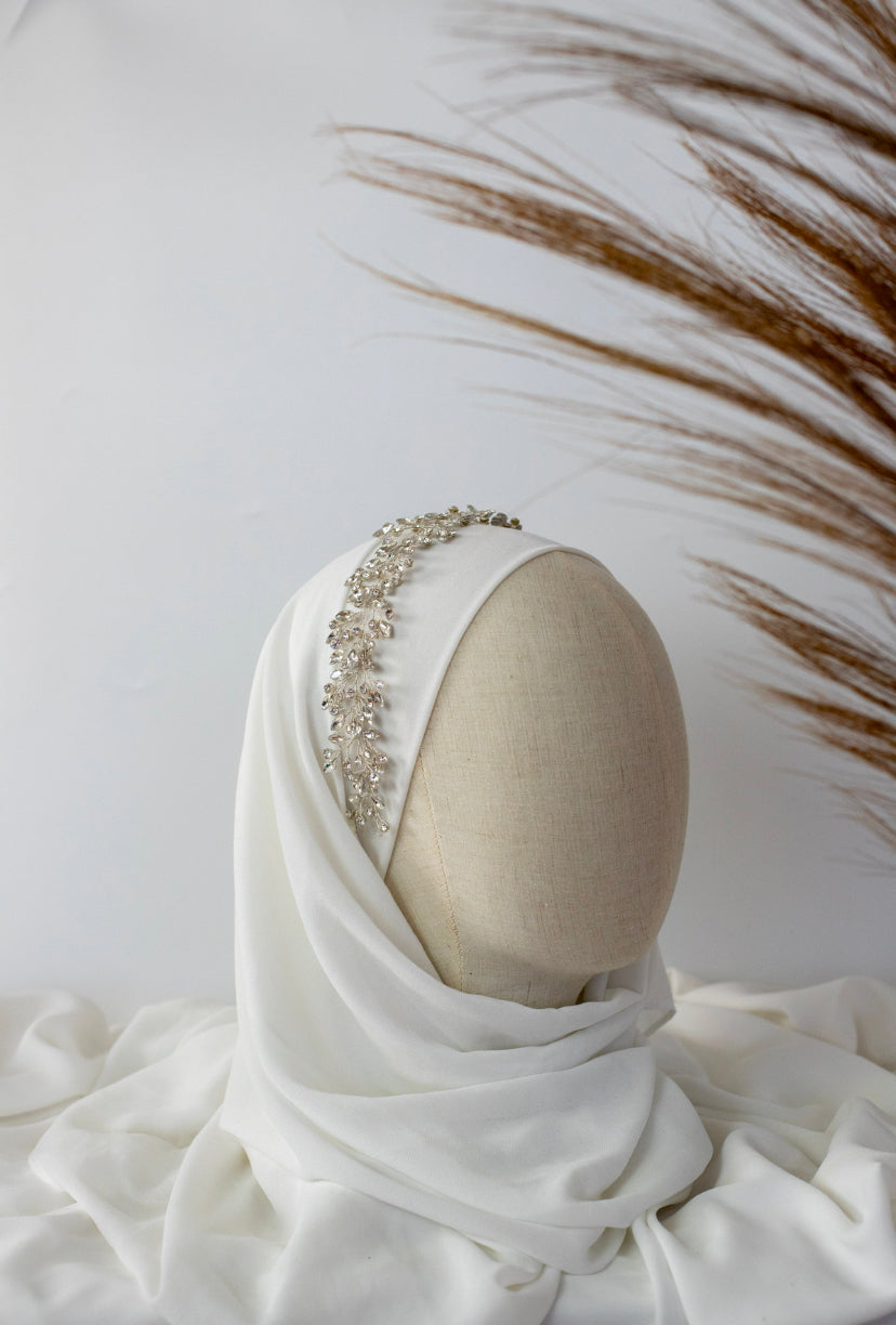 Bijou de tête en strass,