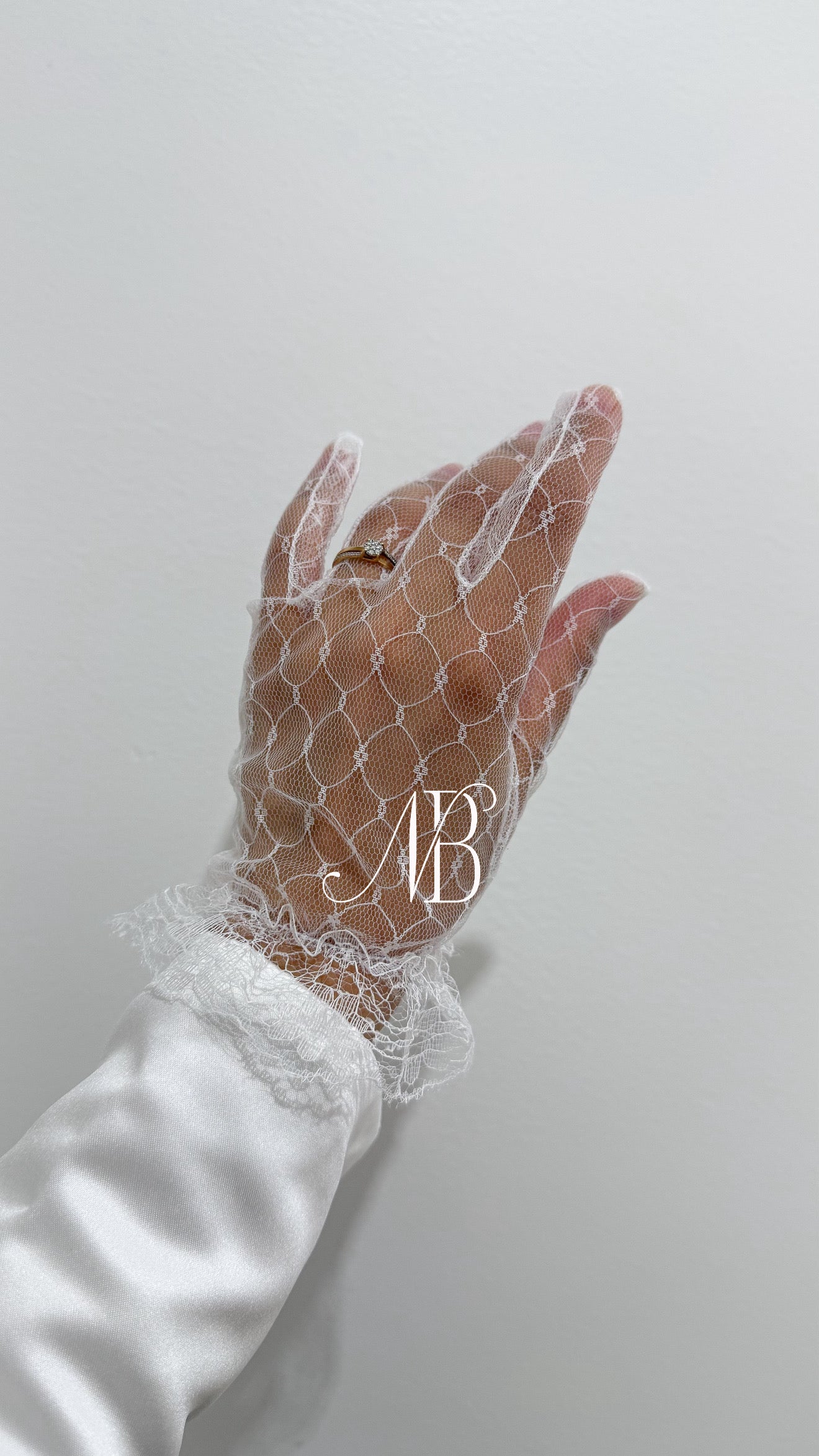 Gants de cérémonie en résille - Rina