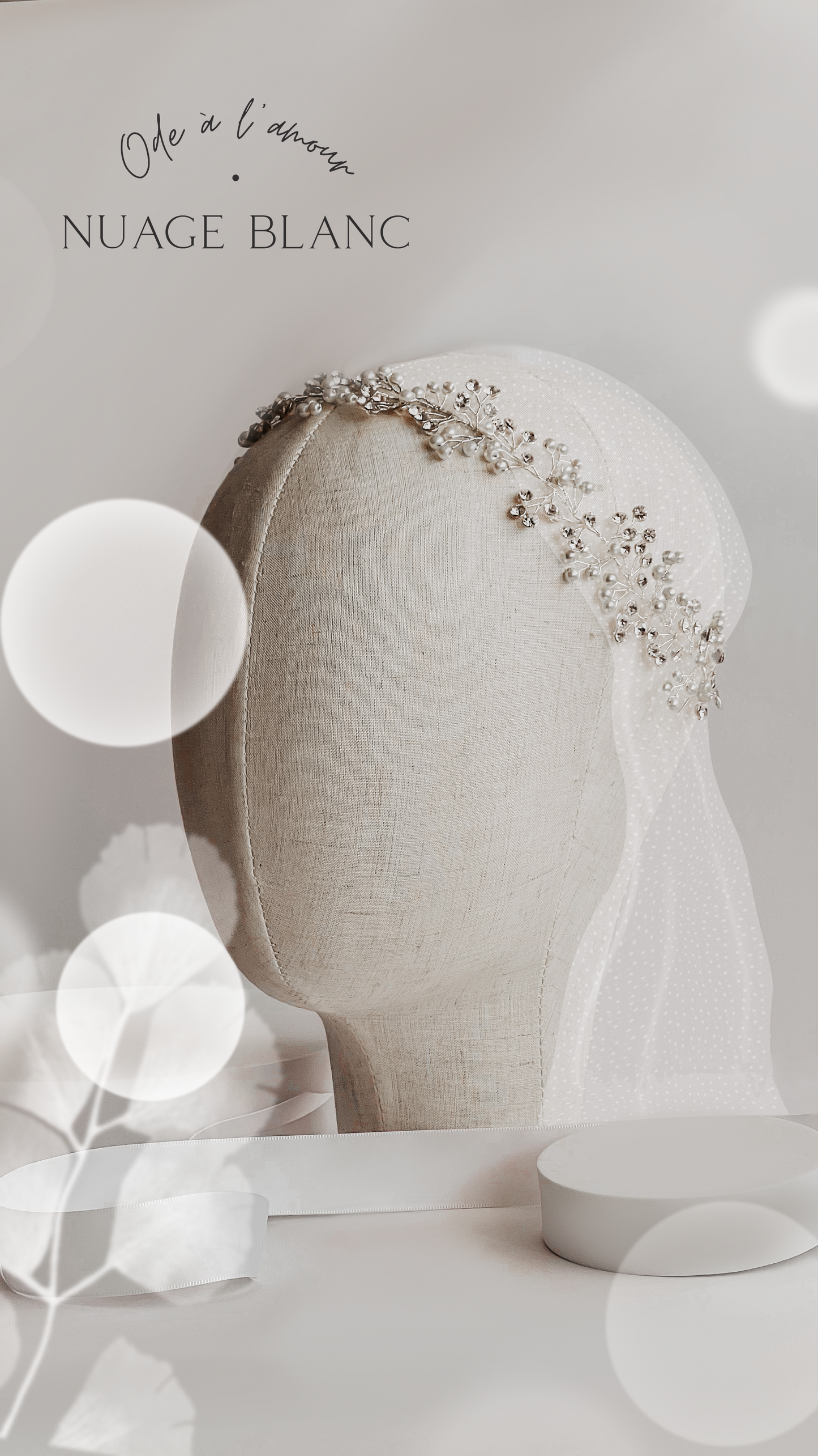 Bijou de tête perles et strass