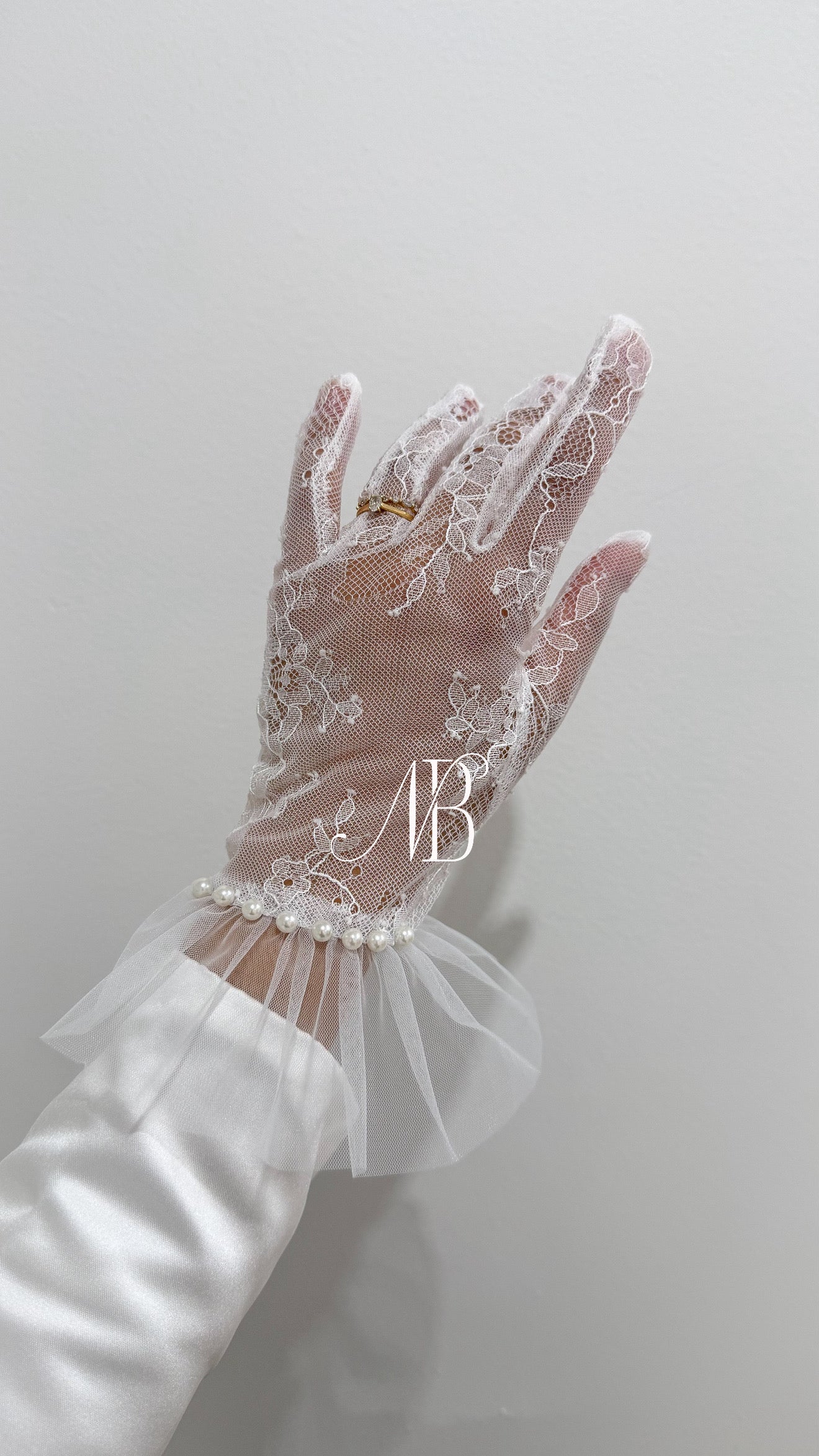 Gants de cérémonie en dentelle - Dentella