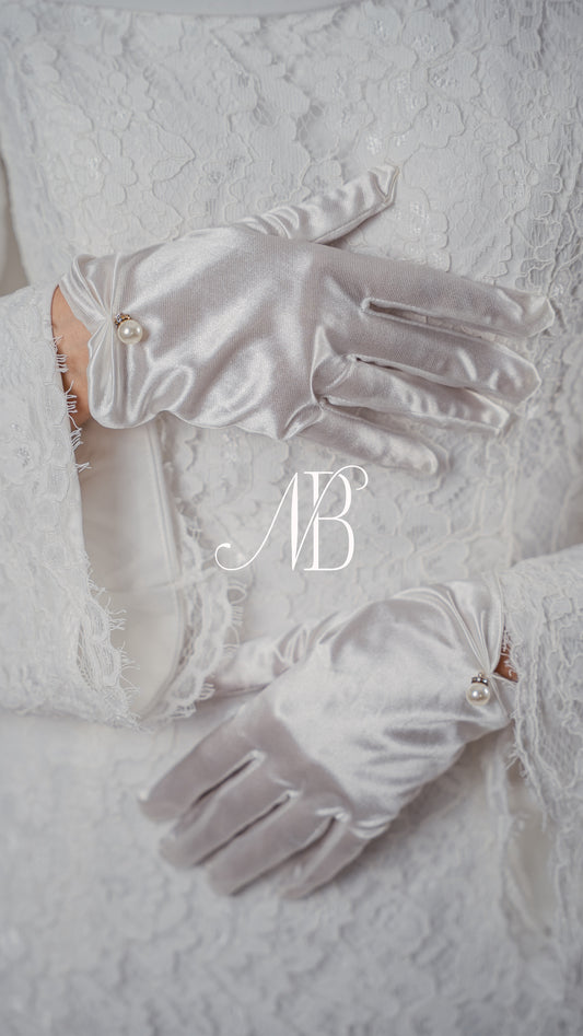 Gants de cérémonie en satin - Saline