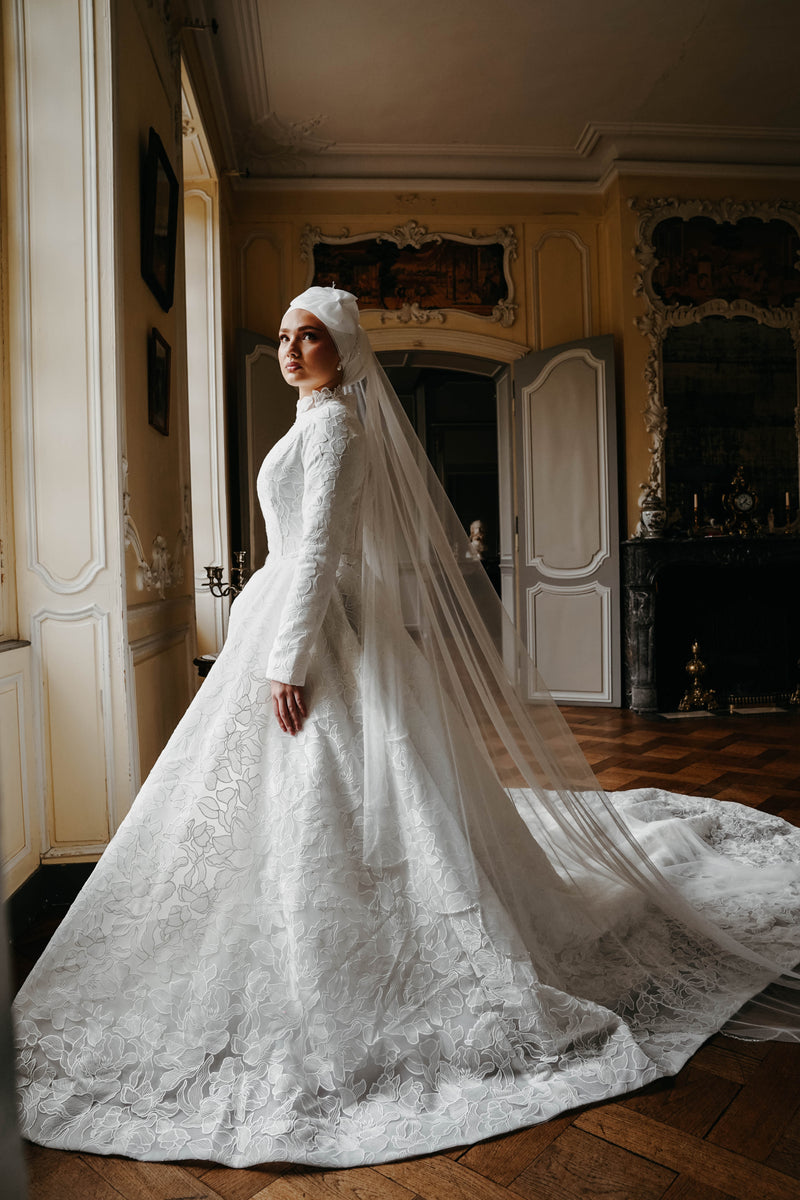 Robe de mariée création Nuage Blanc