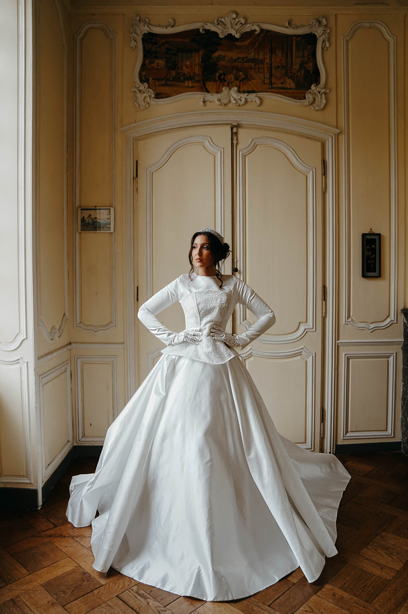 Robe de mariée création Nuage Blanc