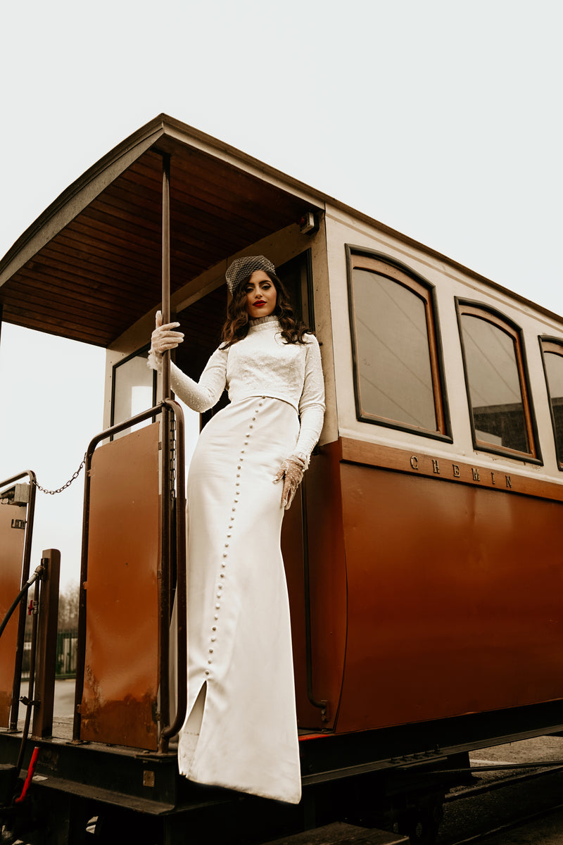 Robe de mariée création Nuage Blanc