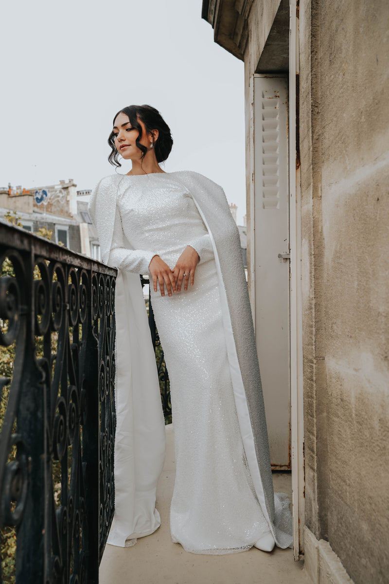 Robe de mariée création Nuage Blanc