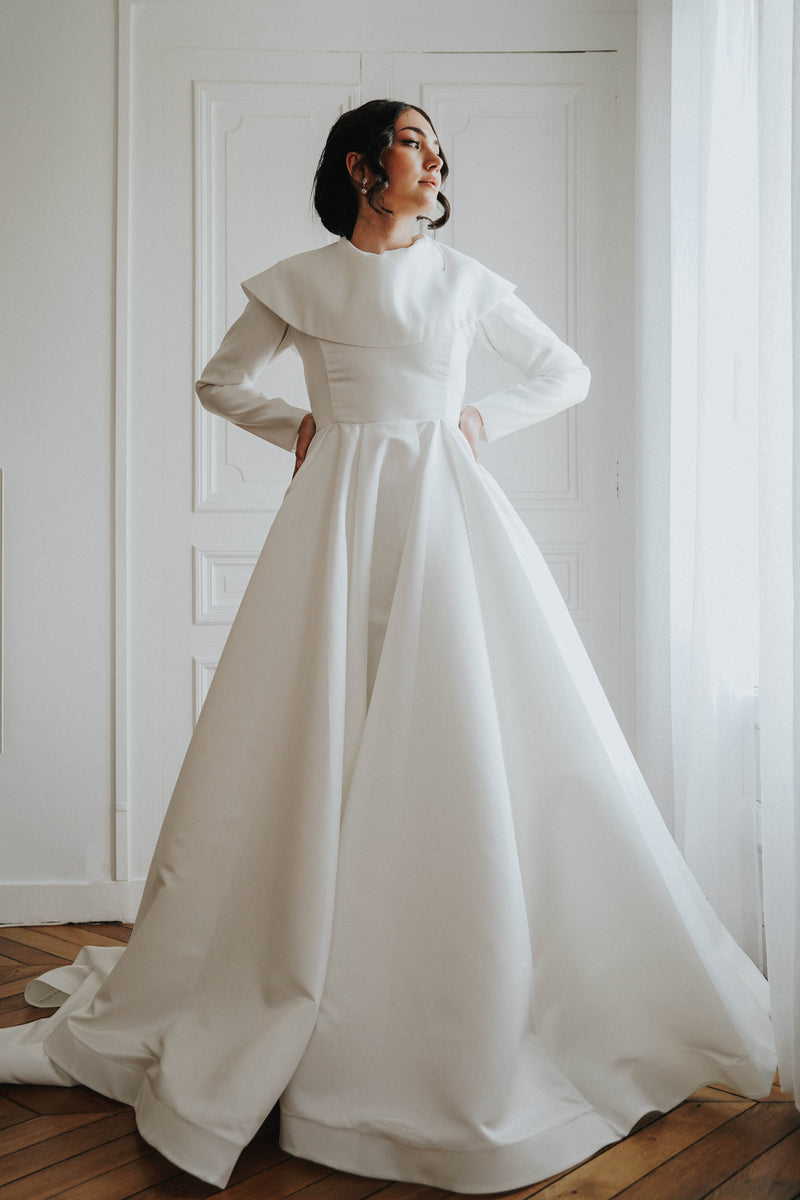 Robe de mariée création Nuage Blanc